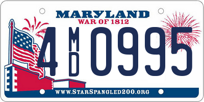 MD license plate 4MD0995