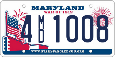 MD license plate 4MD1008