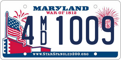 MD license plate 4MD1009