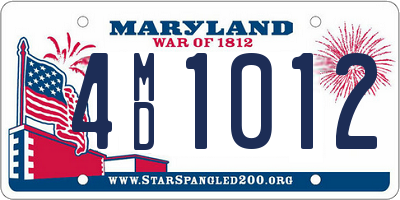 MD license plate 4MD1012