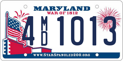 MD license plate 4MD1013