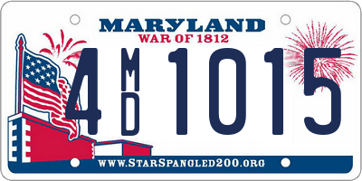 MD license plate 4MD1015