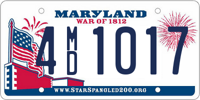 MD license plate 4MD1017