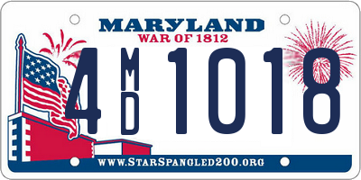 MD license plate 4MD1018