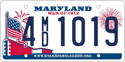 MD license plate 4MD1019