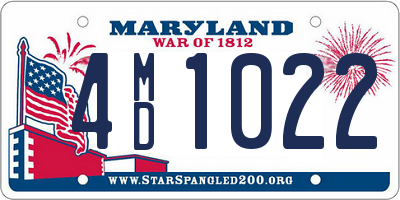 MD license plate 4MD1022