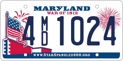 MD license plate 4MD1024