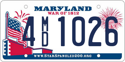 MD license plate 4MD1026