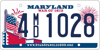 MD license plate 4MD1028