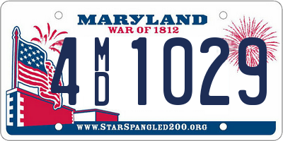 MD license plate 4MD1029