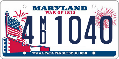 MD license plate 4MD1040