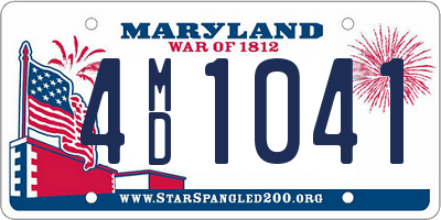 MD license plate 4MD1041