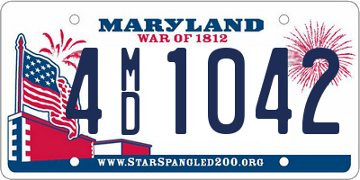 MD license plate 4MD1042