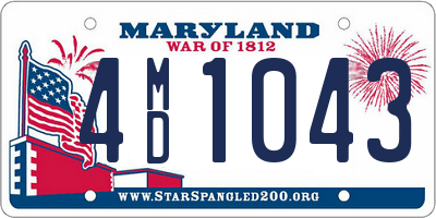 MD license plate 4MD1043