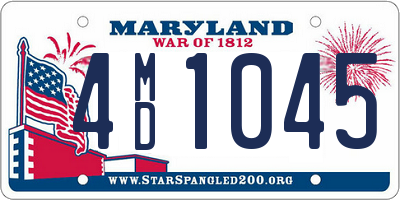 MD license plate 4MD1045