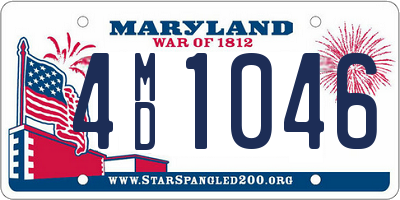 MD license plate 4MD1046