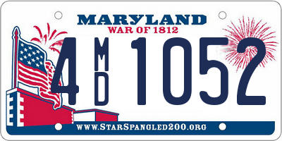 MD license plate 4MD1052