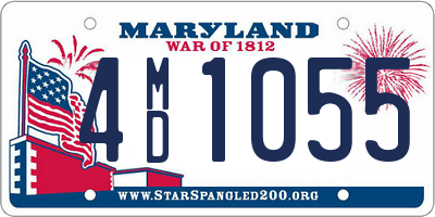 MD license plate 4MD1055