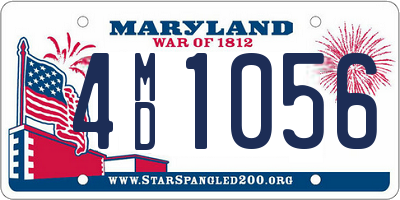 MD license plate 4MD1056