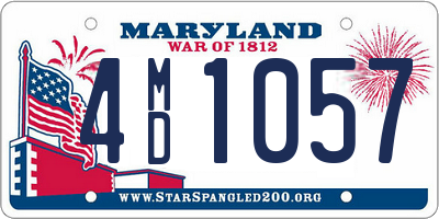 MD license plate 4MD1057