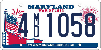 MD license plate 4MD1058