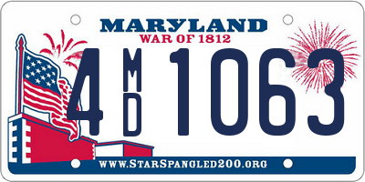 MD license plate 4MD1063