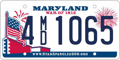MD license plate 4MD1065