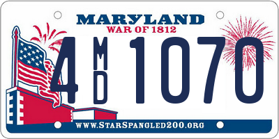 MD license plate 4MD1070