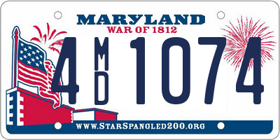 MD license plate 4MD1074