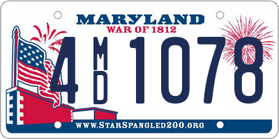 MD license plate 4MD1078