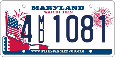 MD license plate 4MD1081