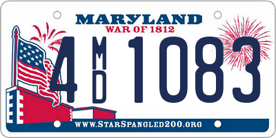 MD license plate 4MD1083