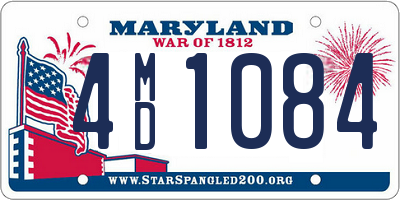 MD license plate 4MD1084