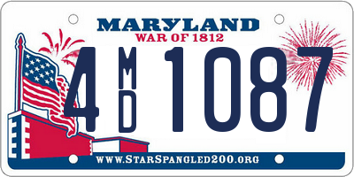 MD license plate 4MD1087