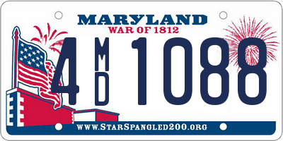 MD license plate 4MD1088