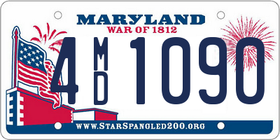 MD license plate 4MD1090