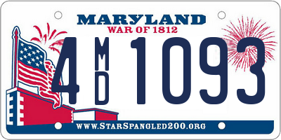 MD license plate 4MD1093