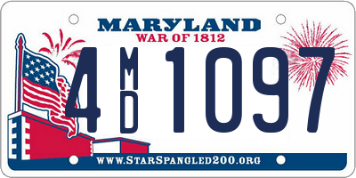 MD license plate 4MD1097