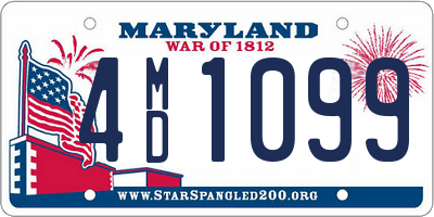 MD license plate 4MD1099