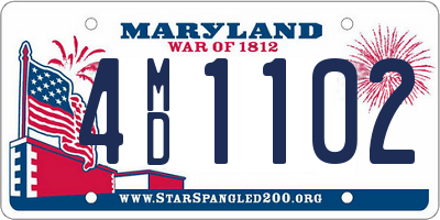 MD license plate 4MD1102