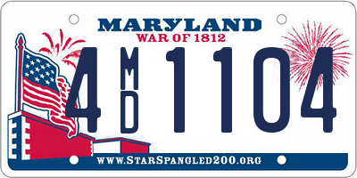 MD license plate 4MD1104