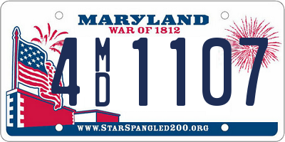 MD license plate 4MD1107