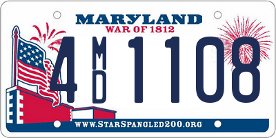 MD license plate 4MD1108