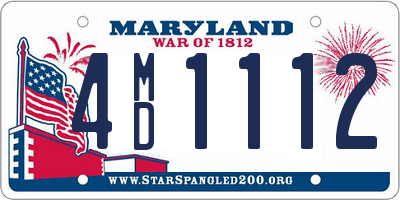 MD license plate 4MD1112