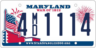 MD license plate 4MD1114