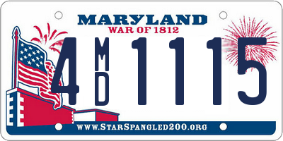 MD license plate 4MD1115