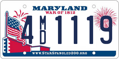 MD license plate 4MD1119