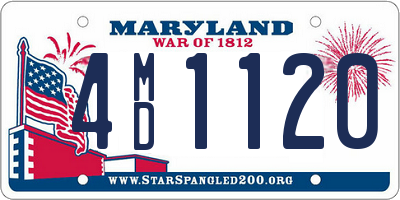 MD license plate 4MD1120