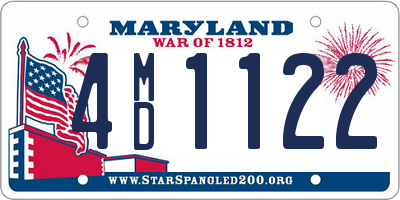 MD license plate 4MD1122