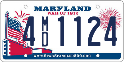 MD license plate 4MD1124